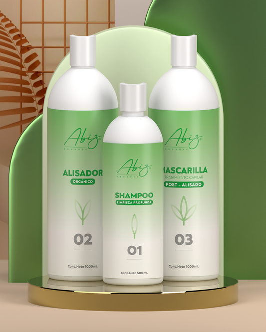 Kit Alisado Orgánico Abiz Litro